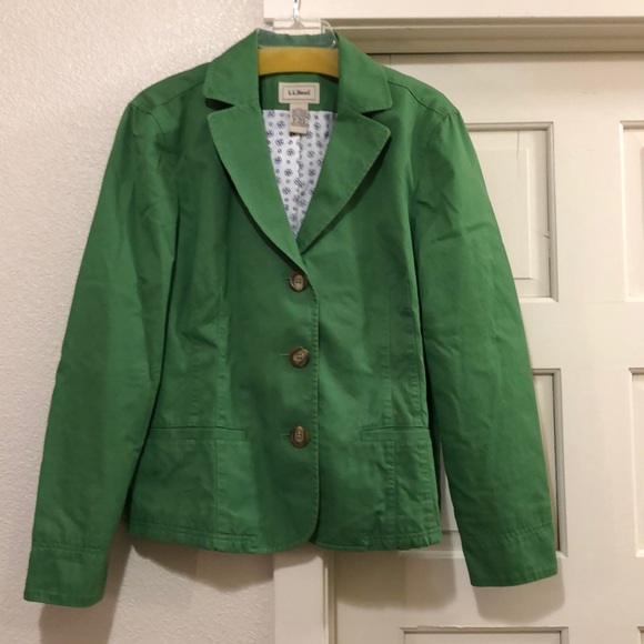 L.L. Bean Jackets & Blazers - L.L. Bean Green Chino Jacket